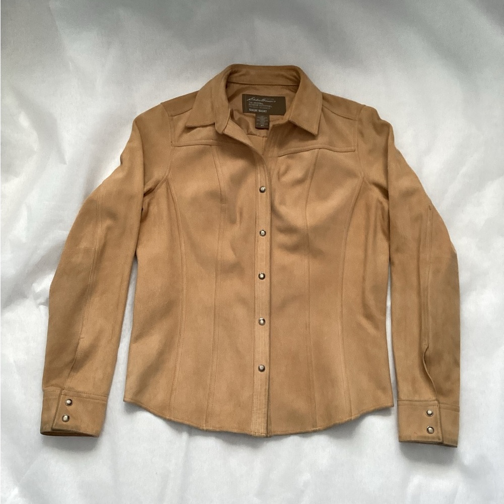 Eddie Bauer Suede Shirt, Size XS